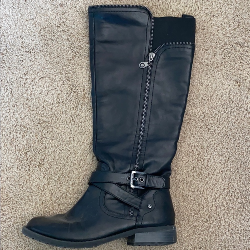 Guess black high boots